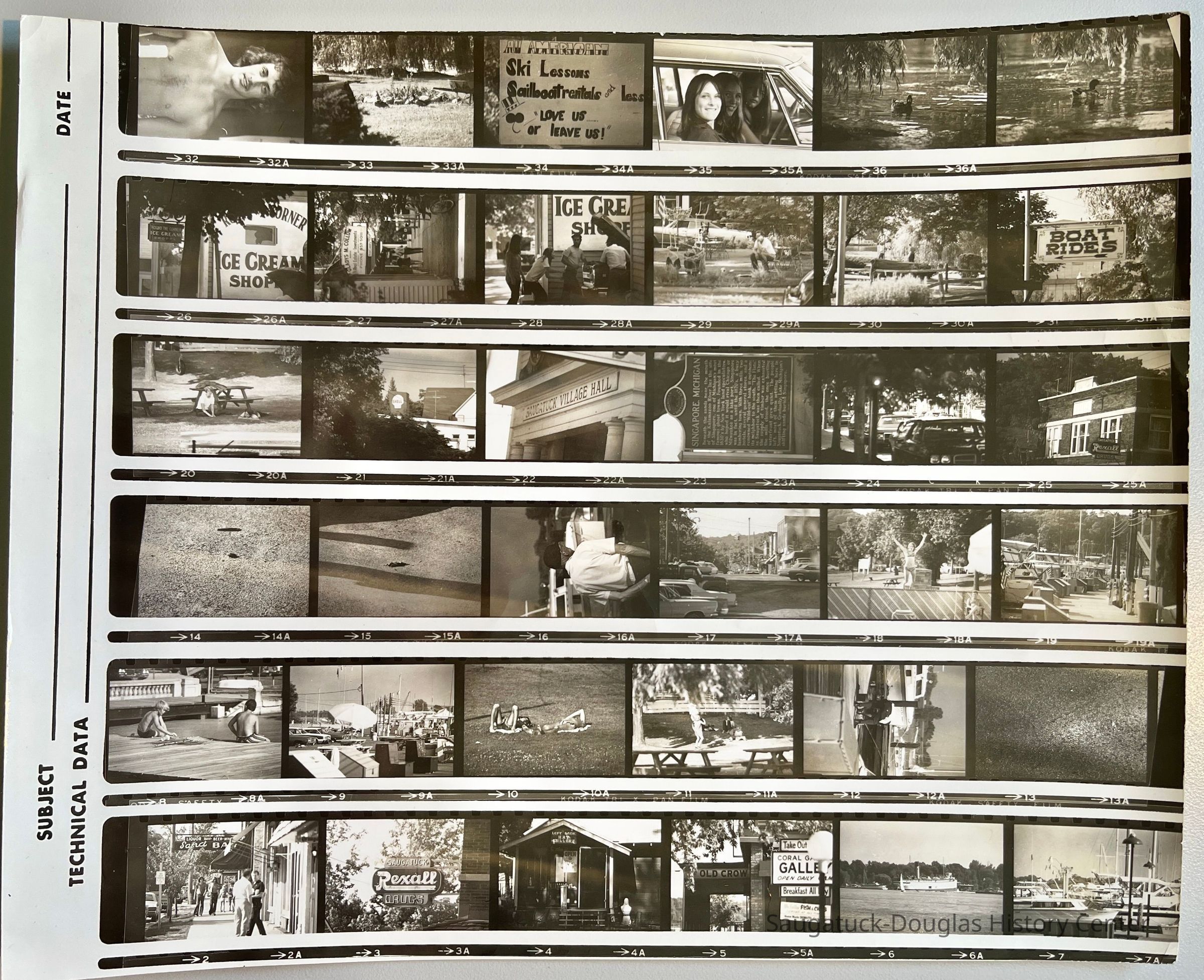          Proof sheet, 1970s picture number 1
   