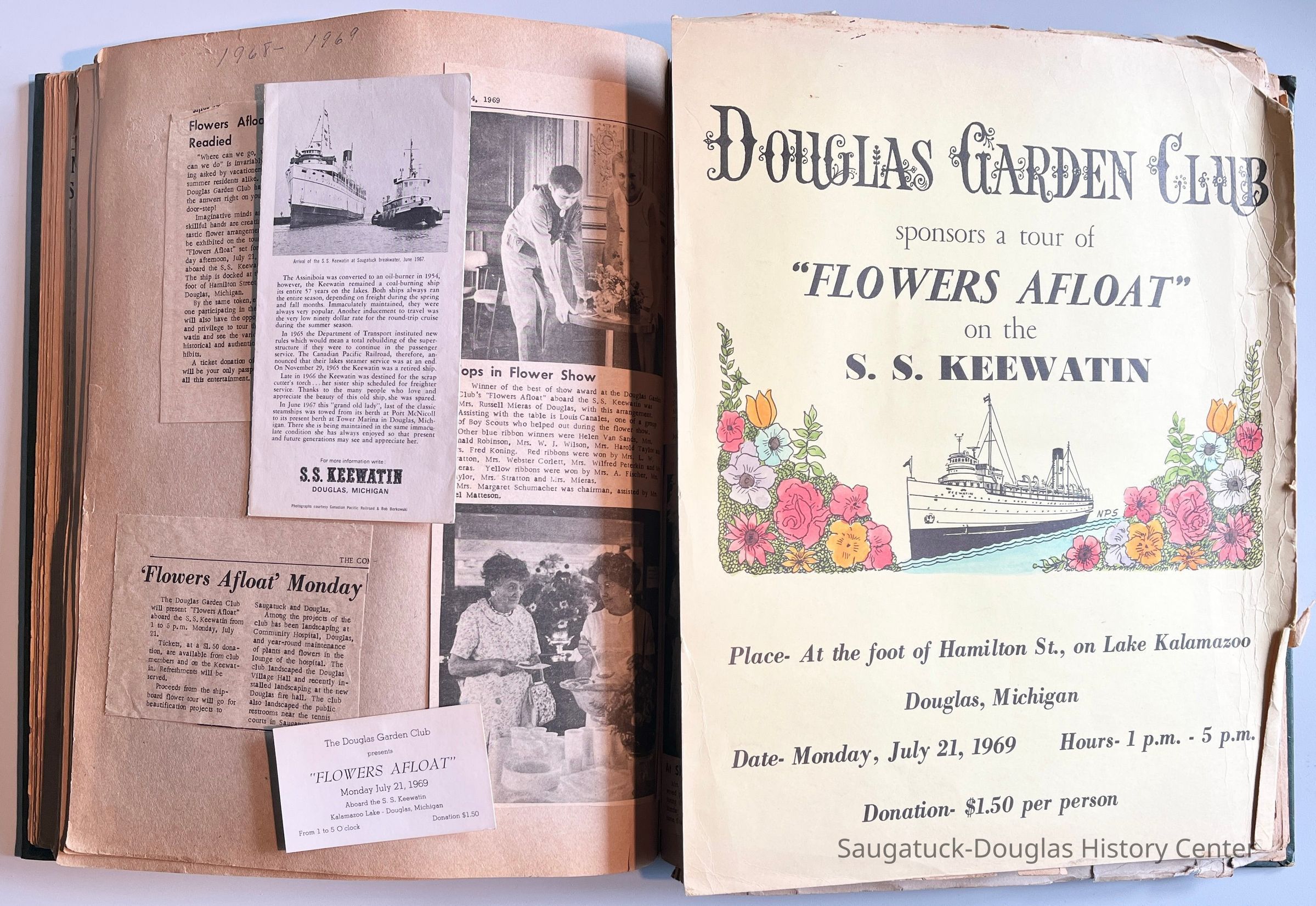 1951-1975 scrapbook interior