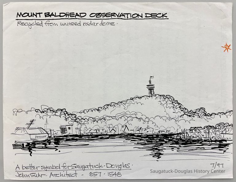Mount Baldhead Observation Deck drawing