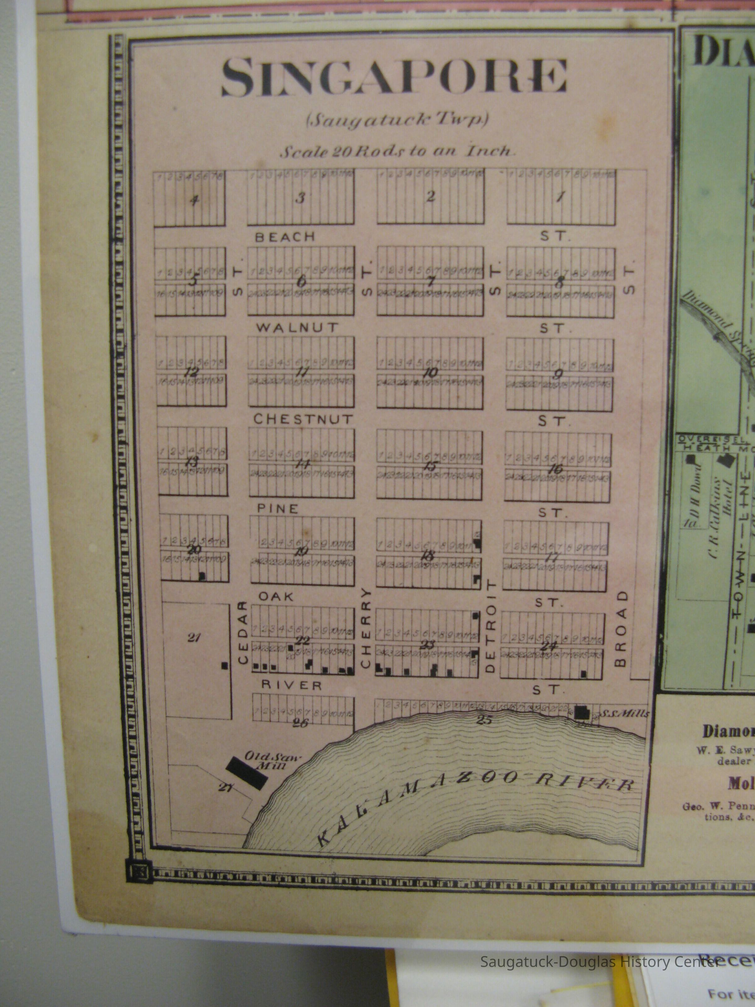          Singapore plat map, 1873 Atlas picture number 1
   
