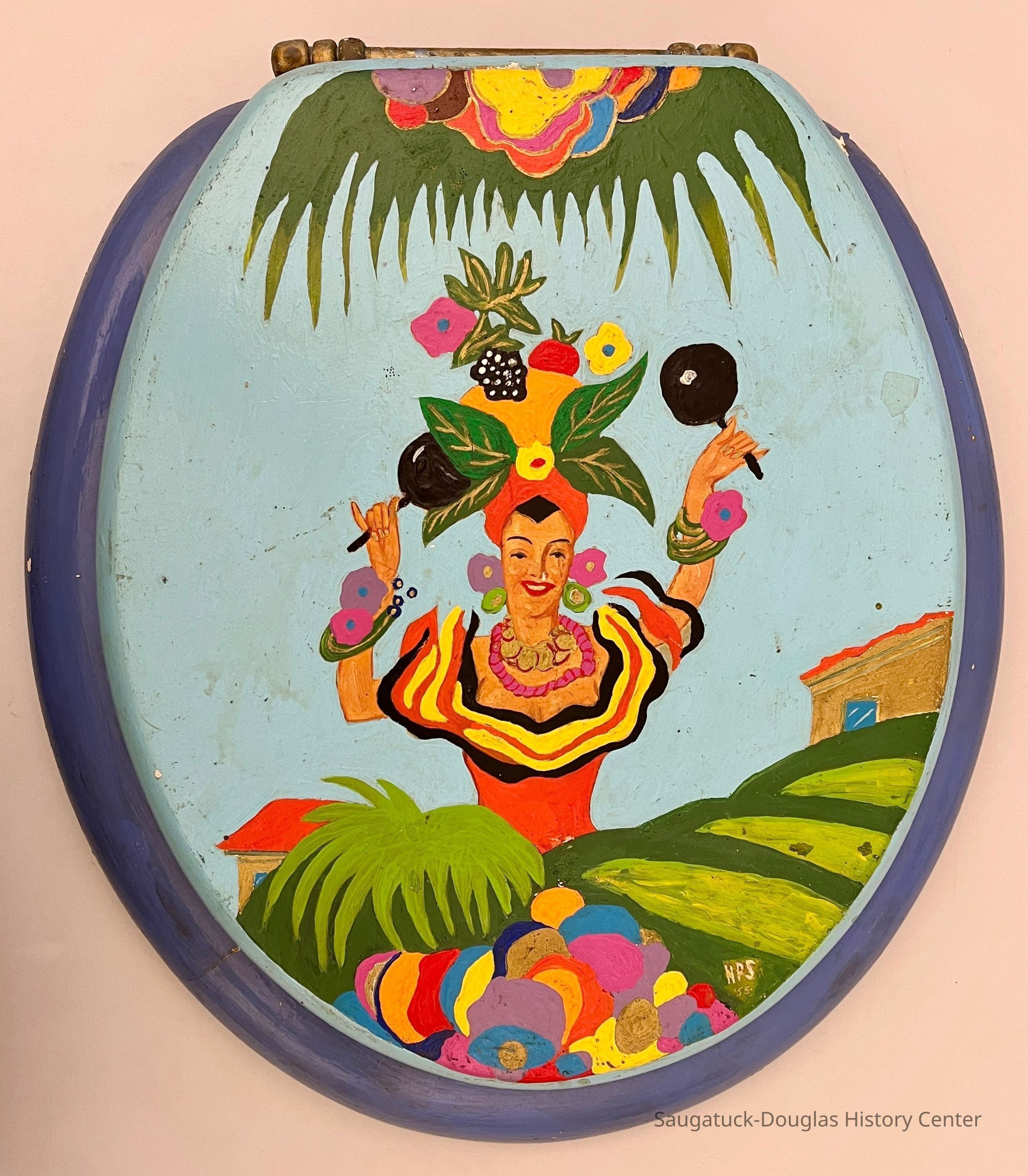          Toilet Seat painted by N. Steinberg picture number 1
   