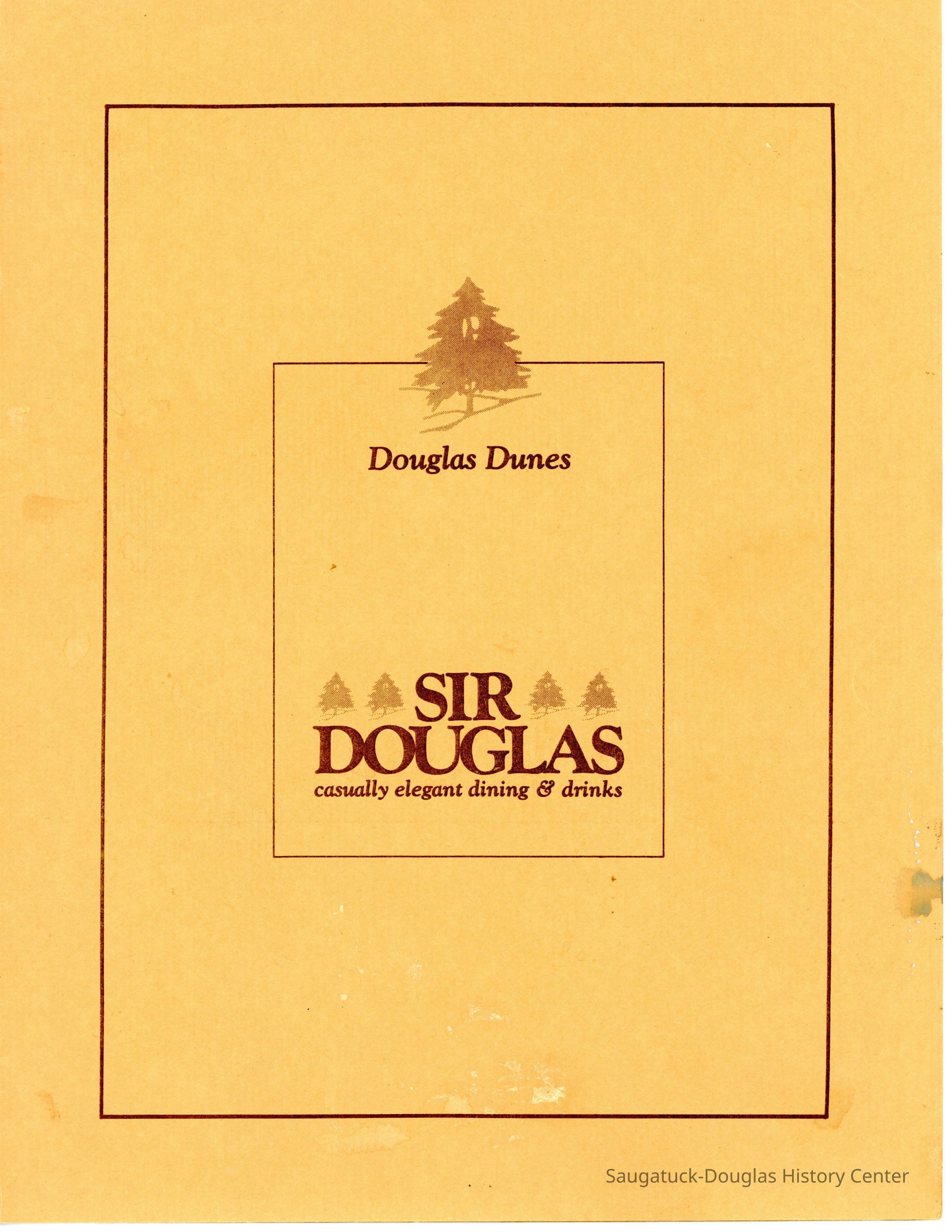 Cafe Sir Douglas Menu