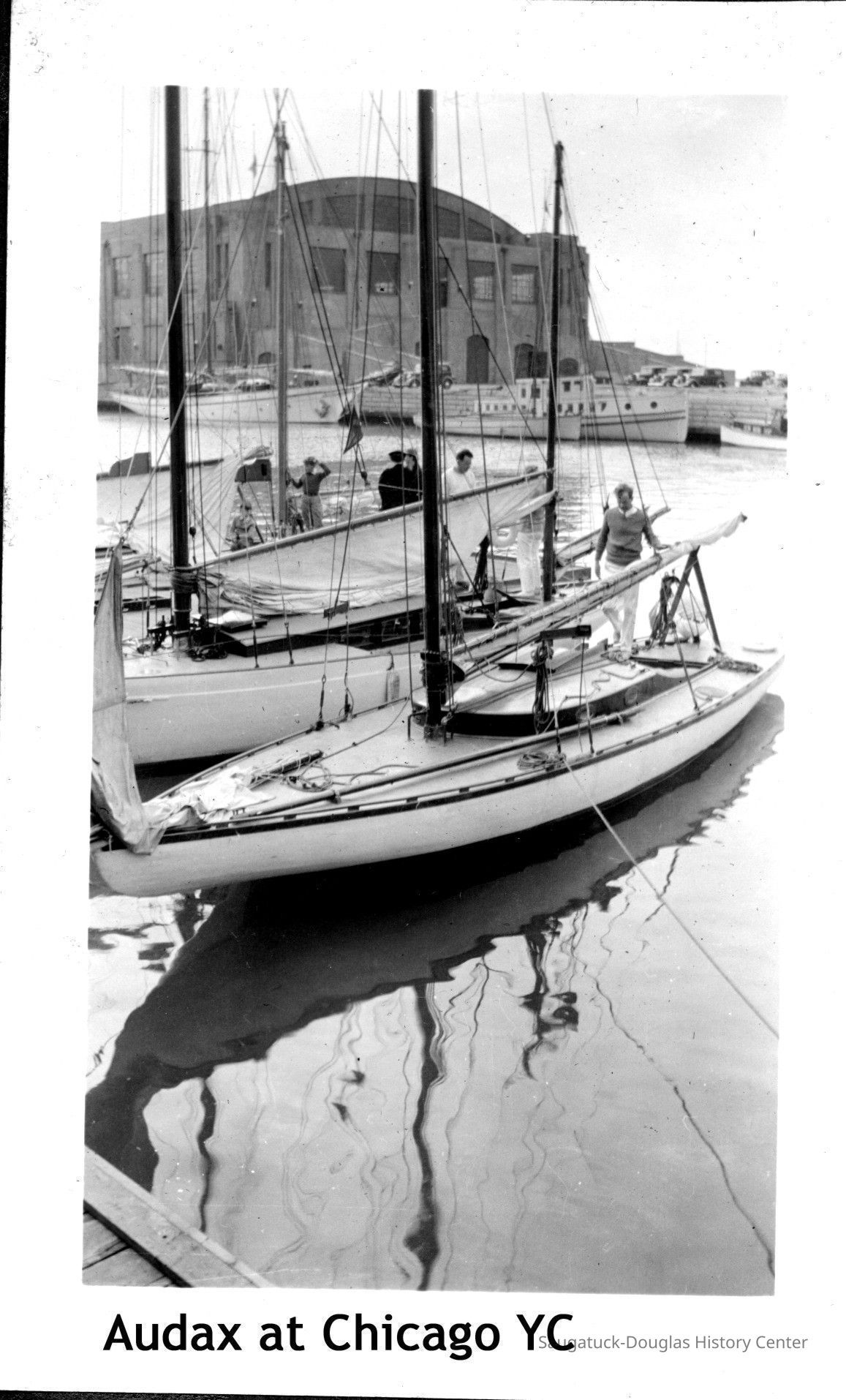          Audax_ca_1926.jpg 378KB; Yacht, sailboat Audax at Chicago Yacht Club
   