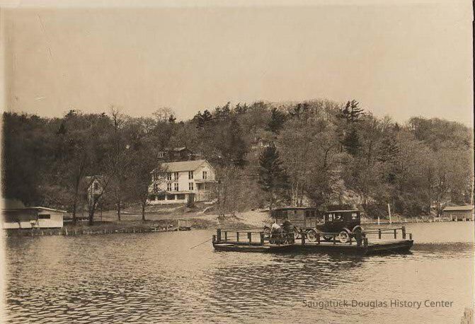          Saugatuck chain ferry ca.1925
   
