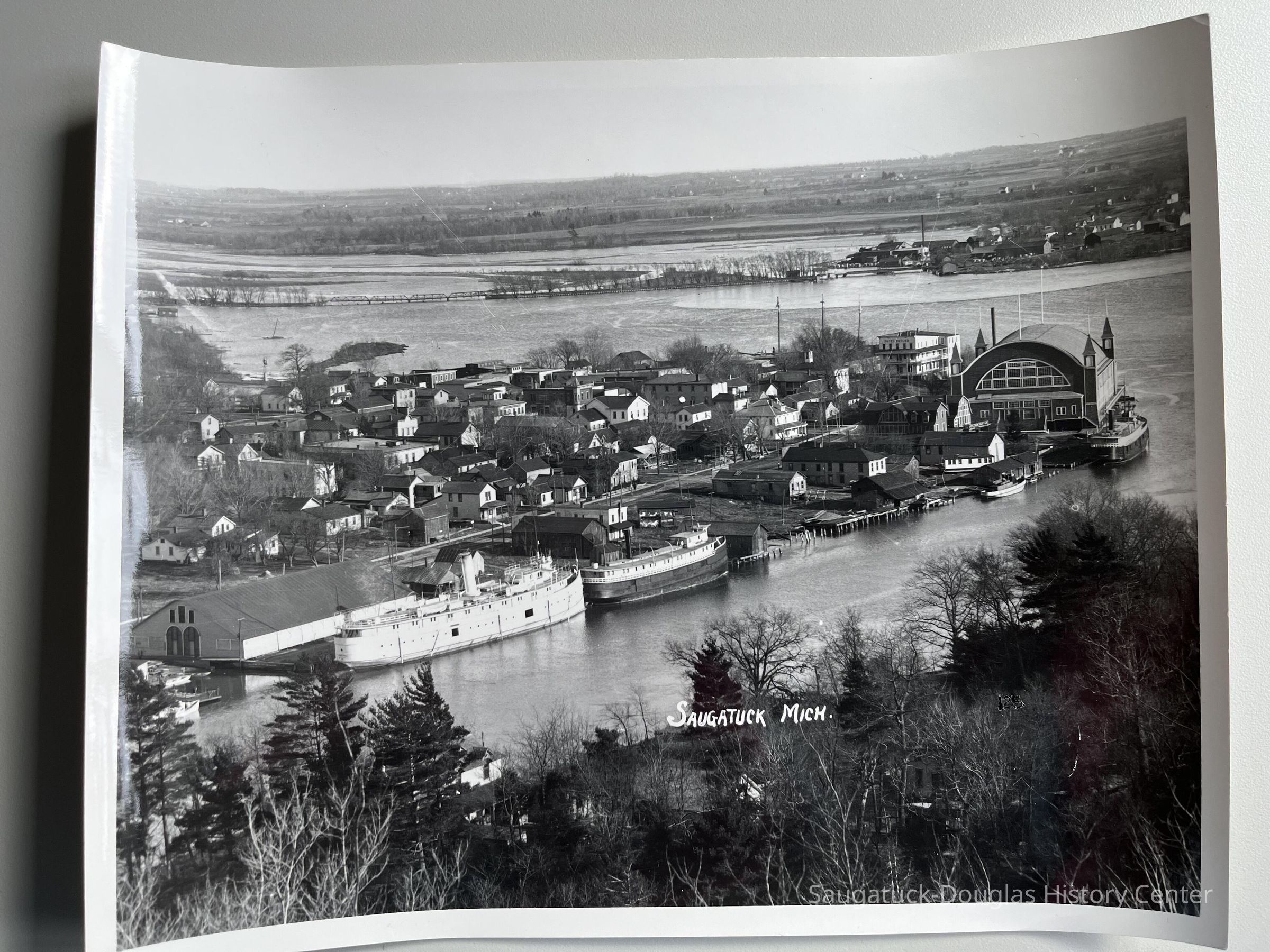 Mt. Baldhead view ships by skating rink 1909-1937 picture number 1