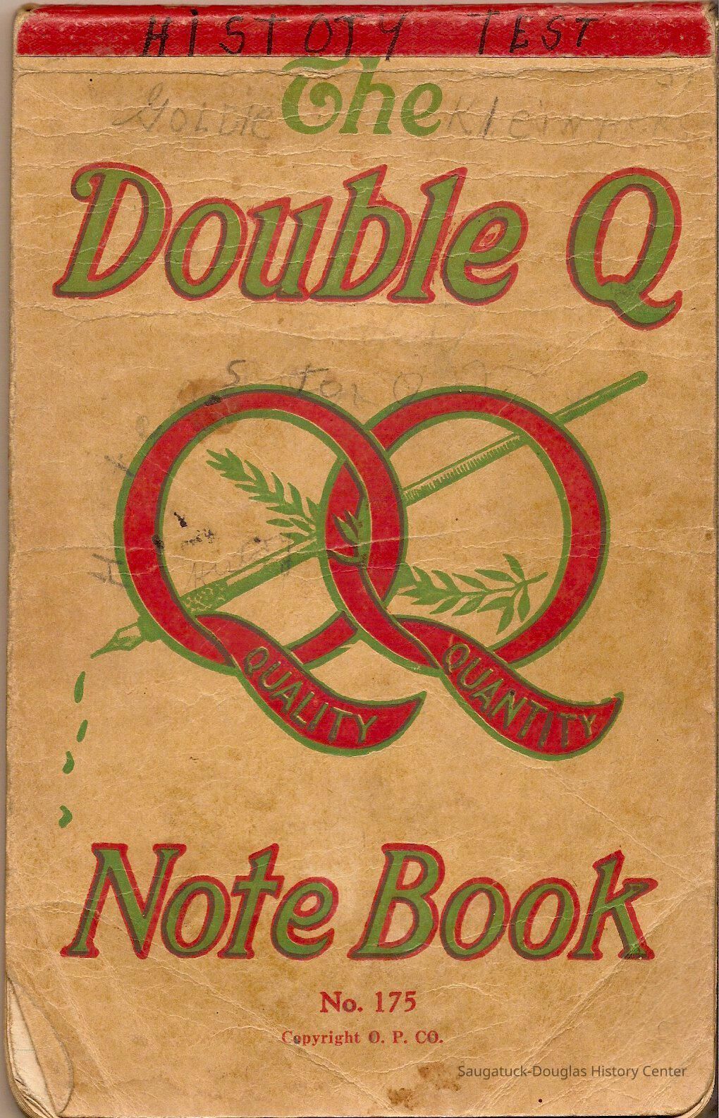 Double Q Note Book; Origsize: 5