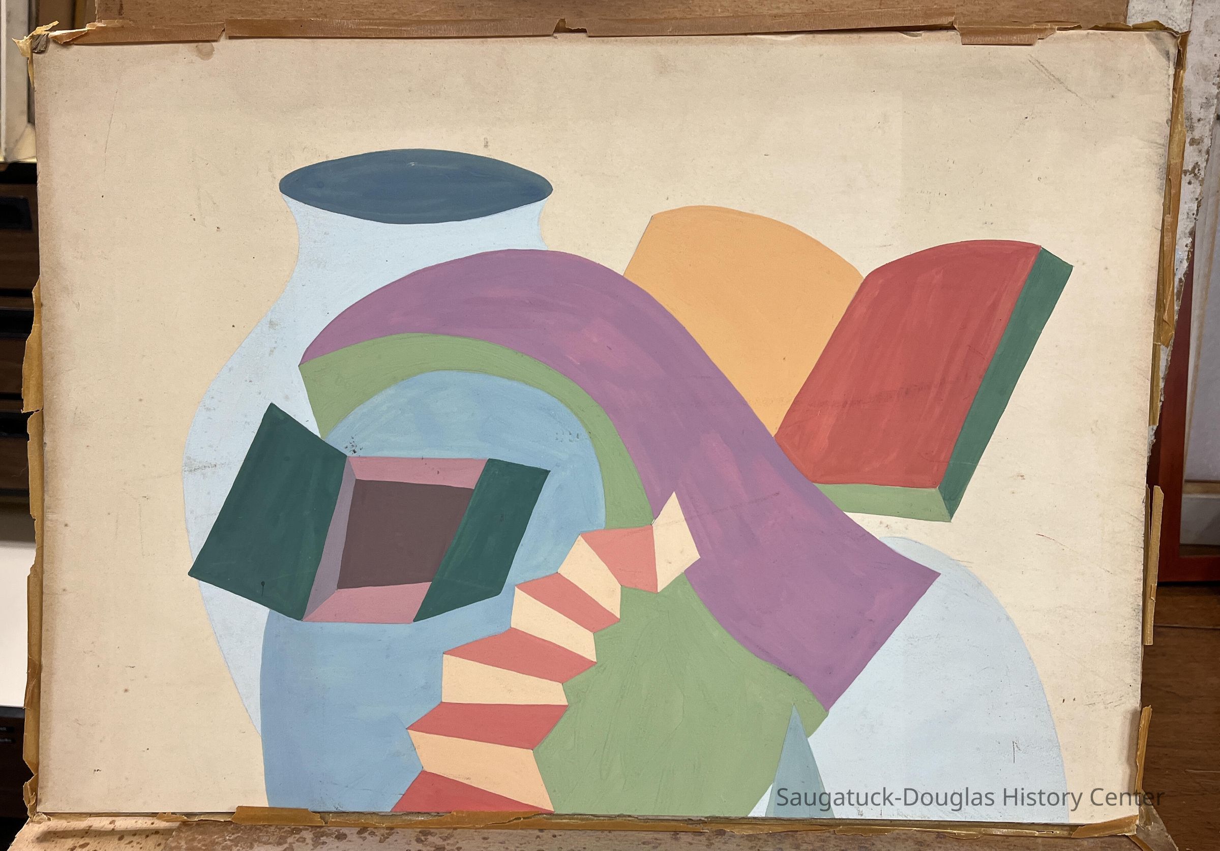          gouache on panel
   