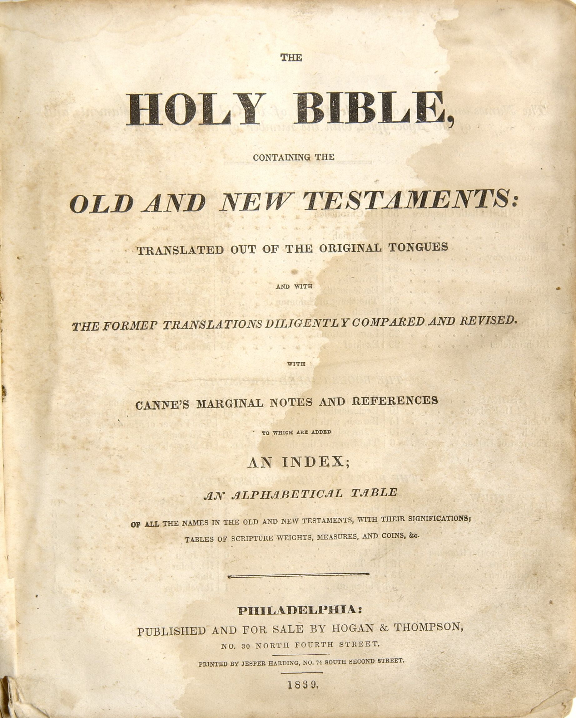 Hiram Porter family bible records - TRANSCRIPT & IMAGES (11 pages): See WEB LINKS to DOWNLOAD PDF document file.