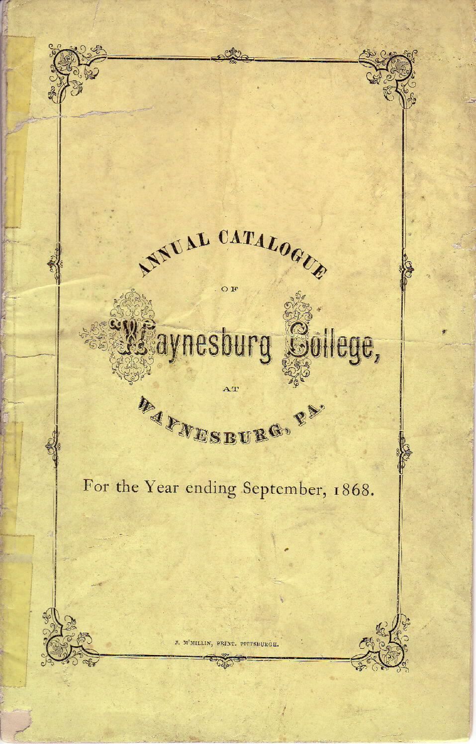 1868 Catalog (17 pages): See WEB LINKS to DOWNLOAD PDF document file.