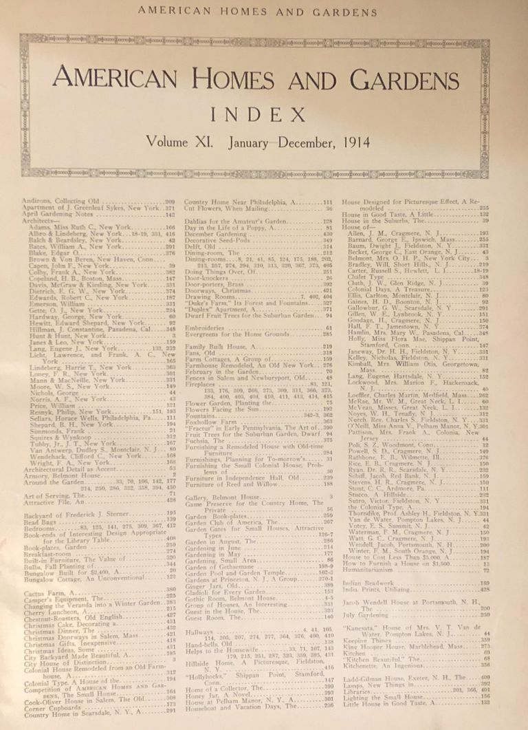          Bradley: American Homes & Gardens Magazine, Volume 11 (January-December 1914) picture number 1
   