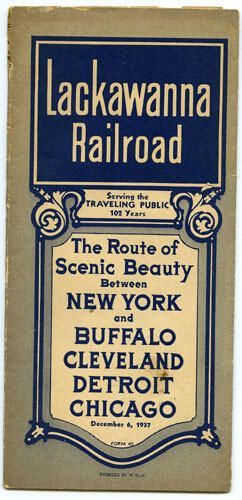         Lackawanna Railroad Train Schedule, 1937 picture number 1
   