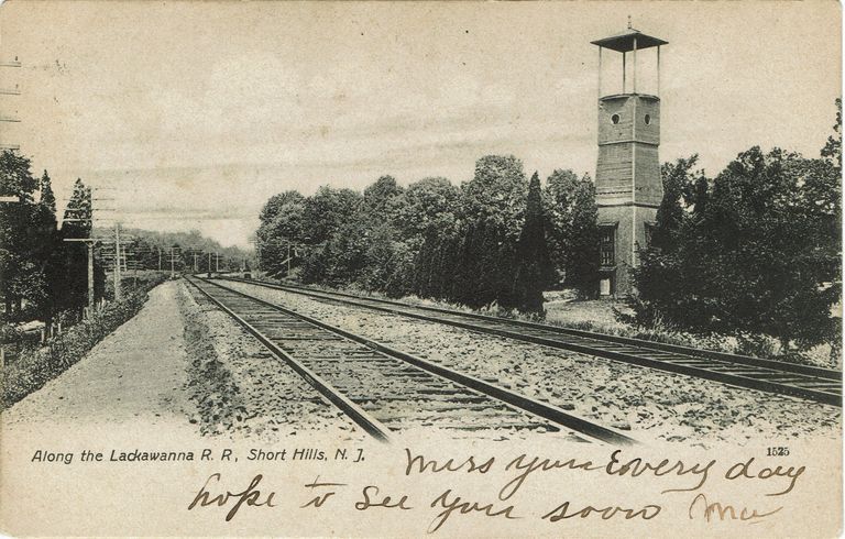          Hartshorn: Tower with view of Rail Road Tracks 
