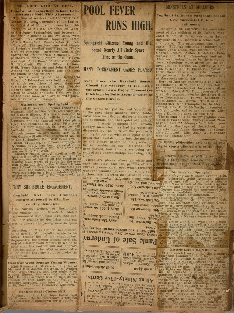          Flanagan Scrapbook: School Board, Electric Lights, Minstrels, page 9 picture number 1
   