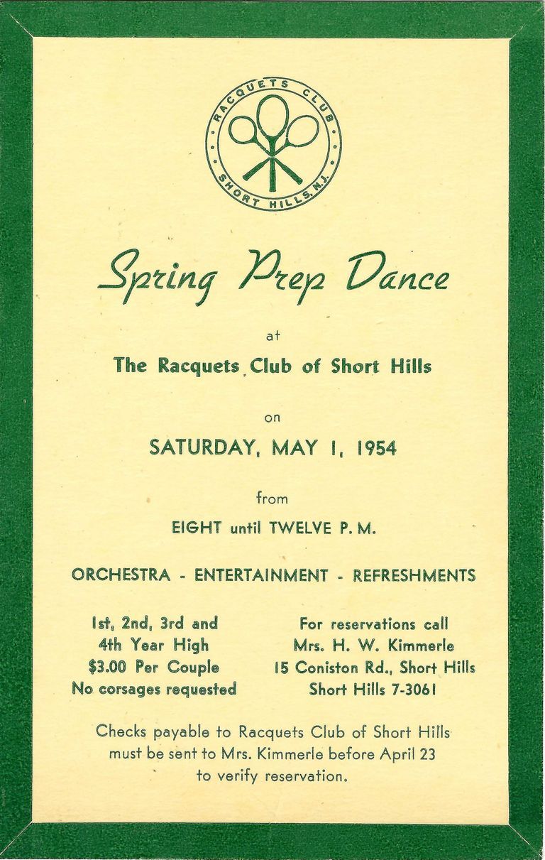          Racquet's Club: Spring Prep Dance, 1954 picture number 1
   