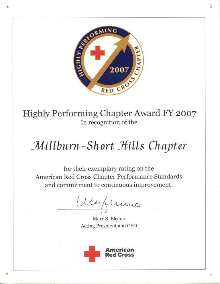          Red Cross: Highly Performing Chapter Award, 2007 picture number 1
   