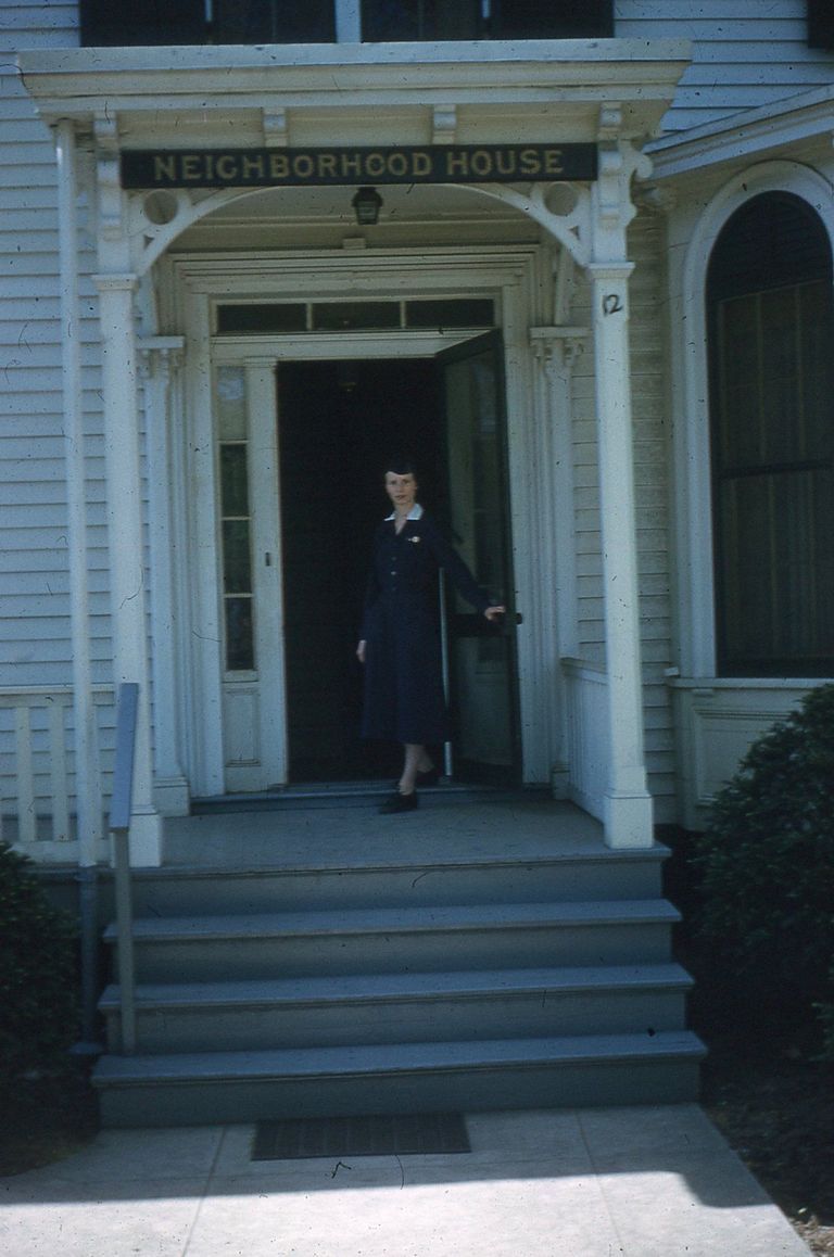          Neighborhood House: Visiting Nurse Patricia Ann Johnson at Neighborhood House, 1960 picture number 1
   