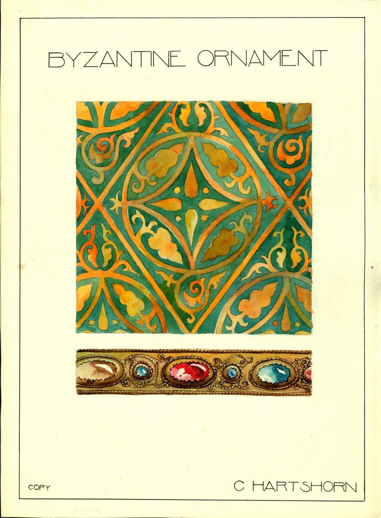          Hartshorn: Cora Hartshorn Byzantine Ornament Design picture number 1
   