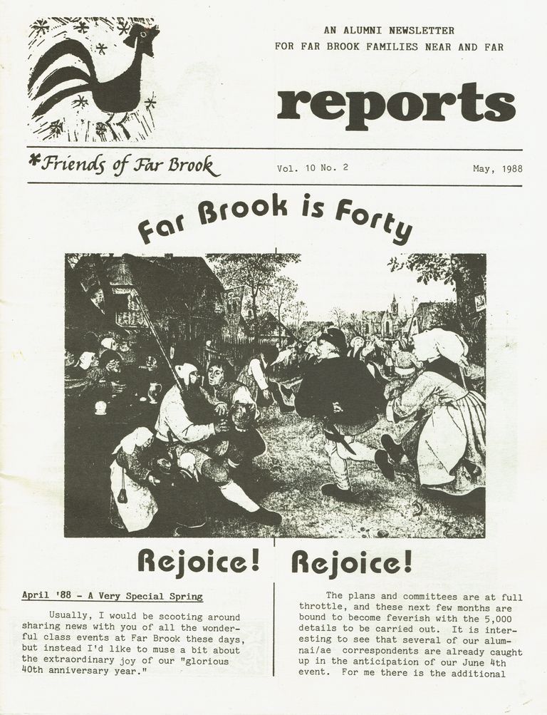          Far Brook School: Far Brook is Forty, May 1988 picture number 1
   