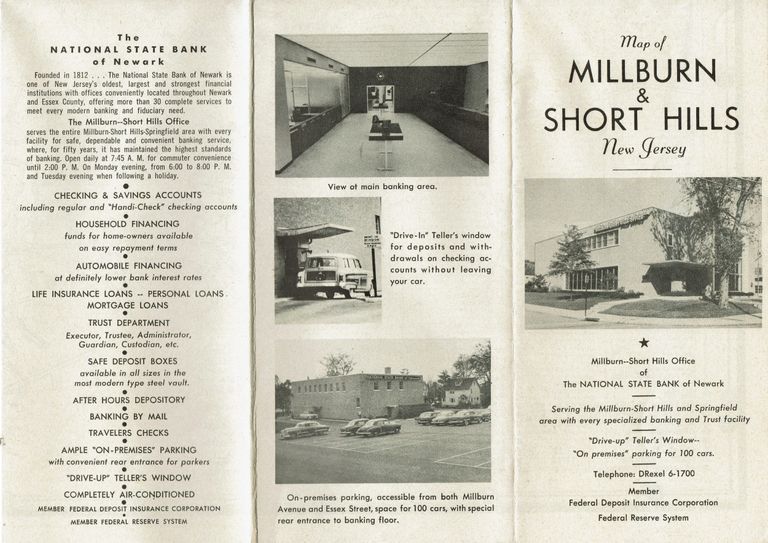          Map: Millburn & Short Hills, New Jersey, c, 1956-7 picture number 1
   