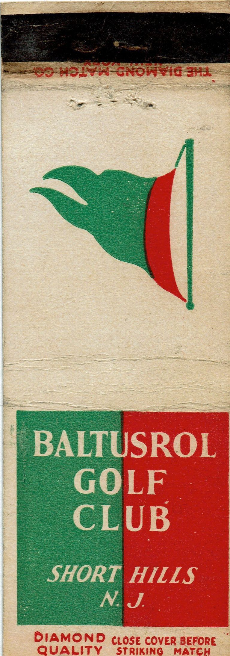          Baltustrol: Baltusrol Golf Club Matchbook Cover, 1930s picture number 1
   