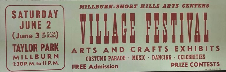          Millburn Art Center: Village Festival Banner, 1945 picture number 1
   