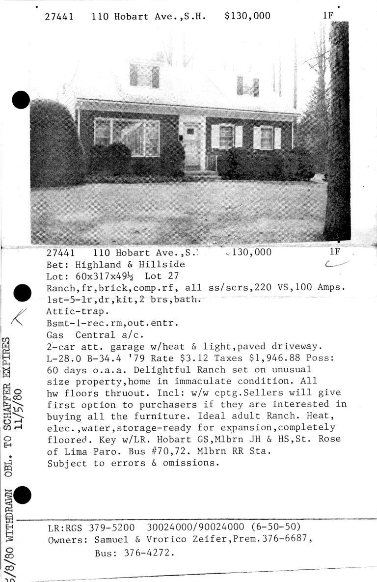          110 HOBART AVENUE picture number 1
   