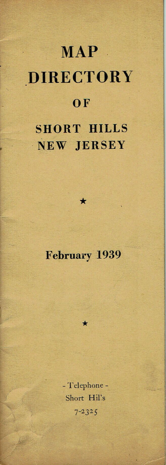          Map Directory of Short Hills, 1939 picture number 1
   