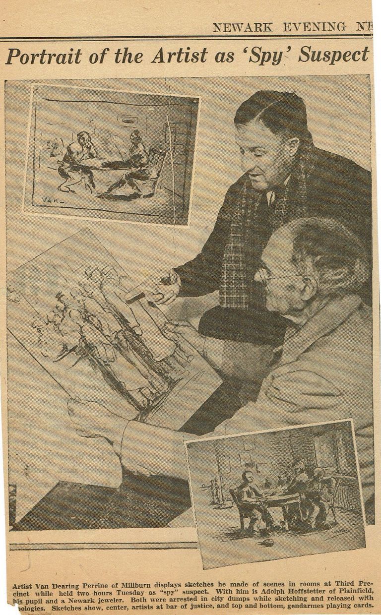          Perrine: Van Dearing Perrine Prison Sketches Article, 1942 picture number 1
   