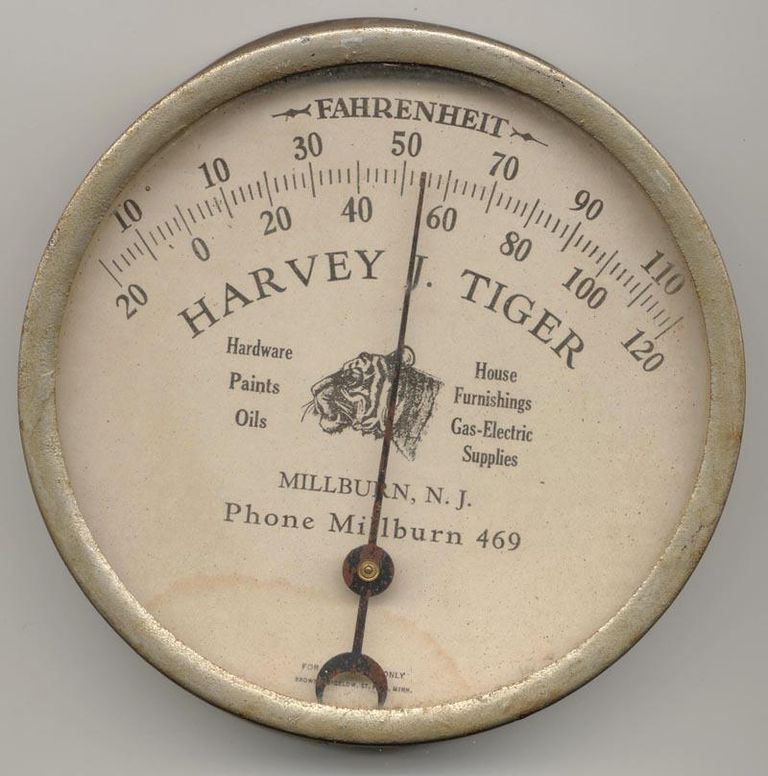          Harvey J. Tiger hardware store thermometer picture number 1
   