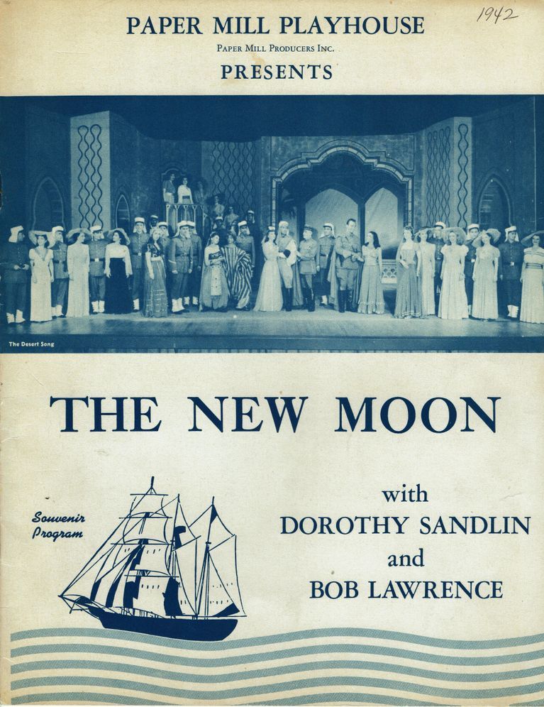          New Moon, 1942 Paper Mill Playhouse Souvenir Program picture number 1
   