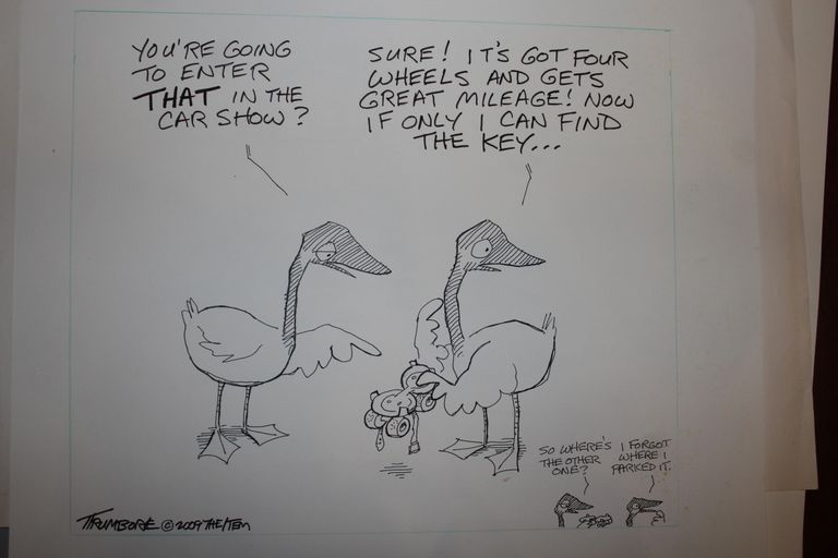          Harry Trumbore: Car Show cartoon for The Item of Millburn-Short Hills, 2009 picture number 1
   