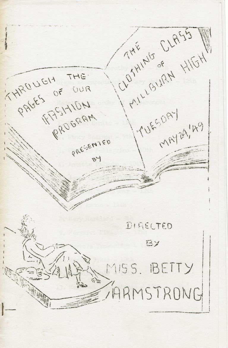          Millburn High School: Through the Pages of Our Fashion Program, 1949 picture number 1
   