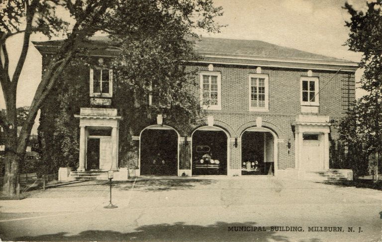          Fire Department: Millburn Fire House, Town Hall, Municipal Building, 1941 picture number 1
   