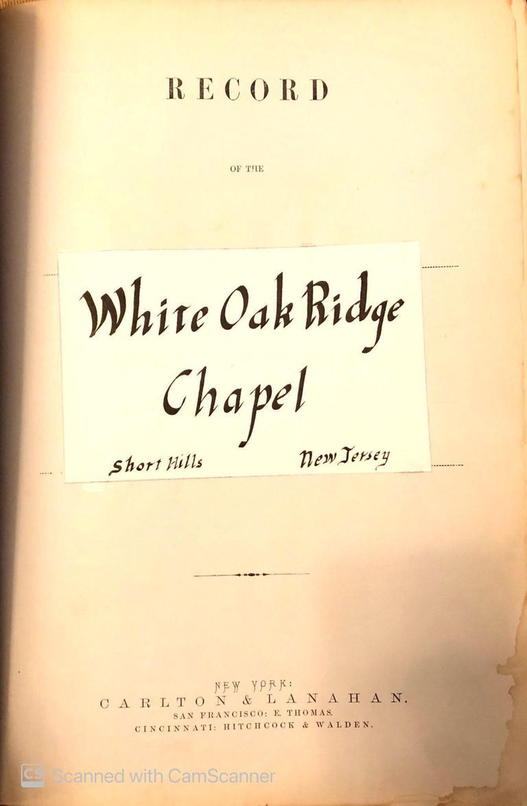          Records from the White Oak Ridge Chapel picture number 1
   