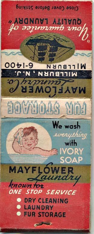          Mayflower Laundry: Matchbook Cover picture number 1
   
