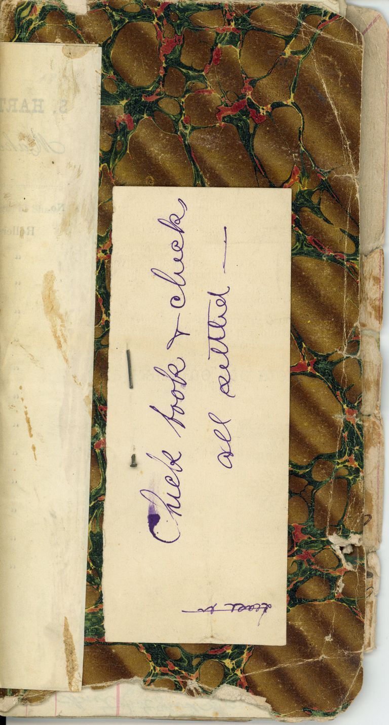         Hartshorn: Check Book with Expenses, 1875 picture number 1
   