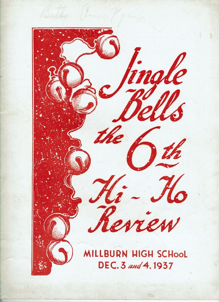          6th Annual. Millburn High School, December 3 & 4, 1937; 35 pp., unpaginated. Contains program & local advertisements.
   