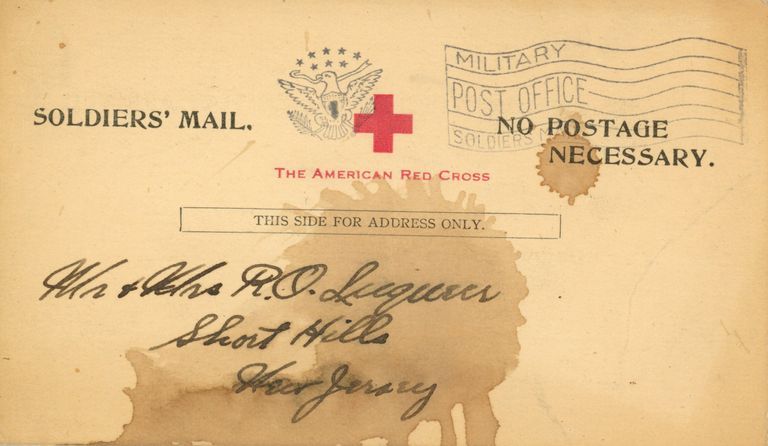          Red Cross: WWI Solider Arrival Card, c. 1918 picture number 1
   