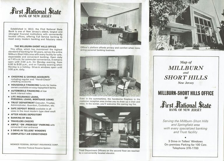          Map: Millburn and Short Hills, New Jersey, c. 1971 picture number 1
   