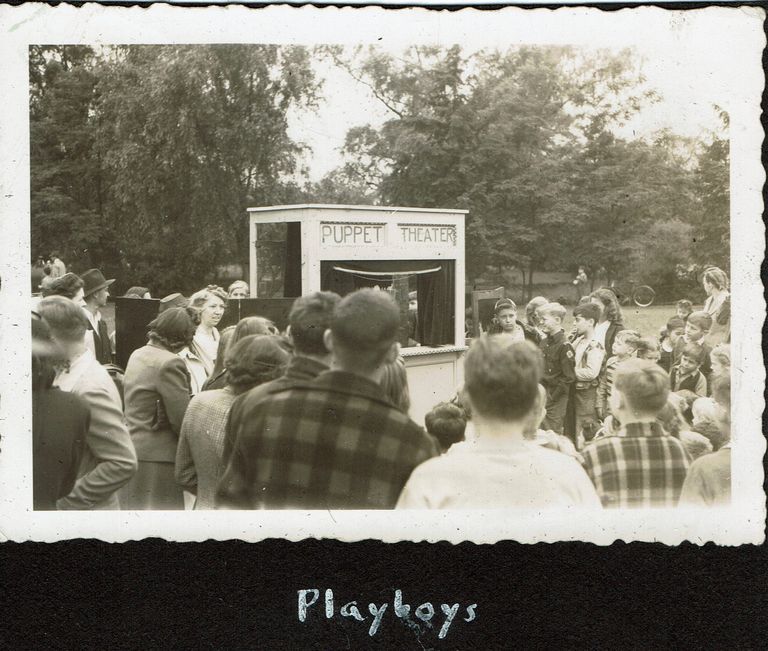          Millburn Art Center 1945 Scrapbook: Village Festival Puppet Show, 1945 picture number 1
   
