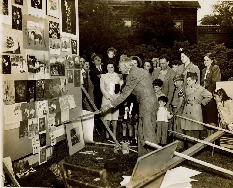          Millburn Art Center: Van Dearing Perrine Lecture at Village Festival, 1944 picture number 1
   