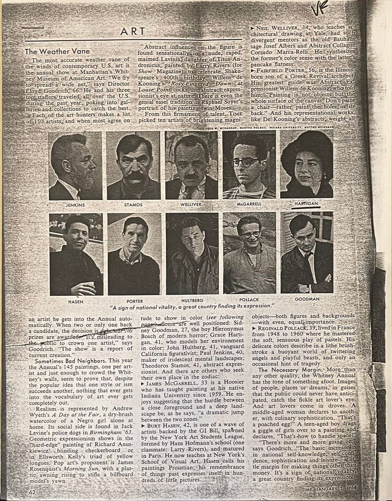          Hartigan: Time Magazine Art Column (1964) picture number 1
   