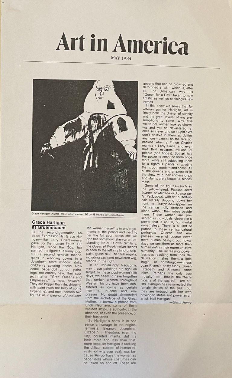          Hartigan: Art in America article (1984) picture number 1
   