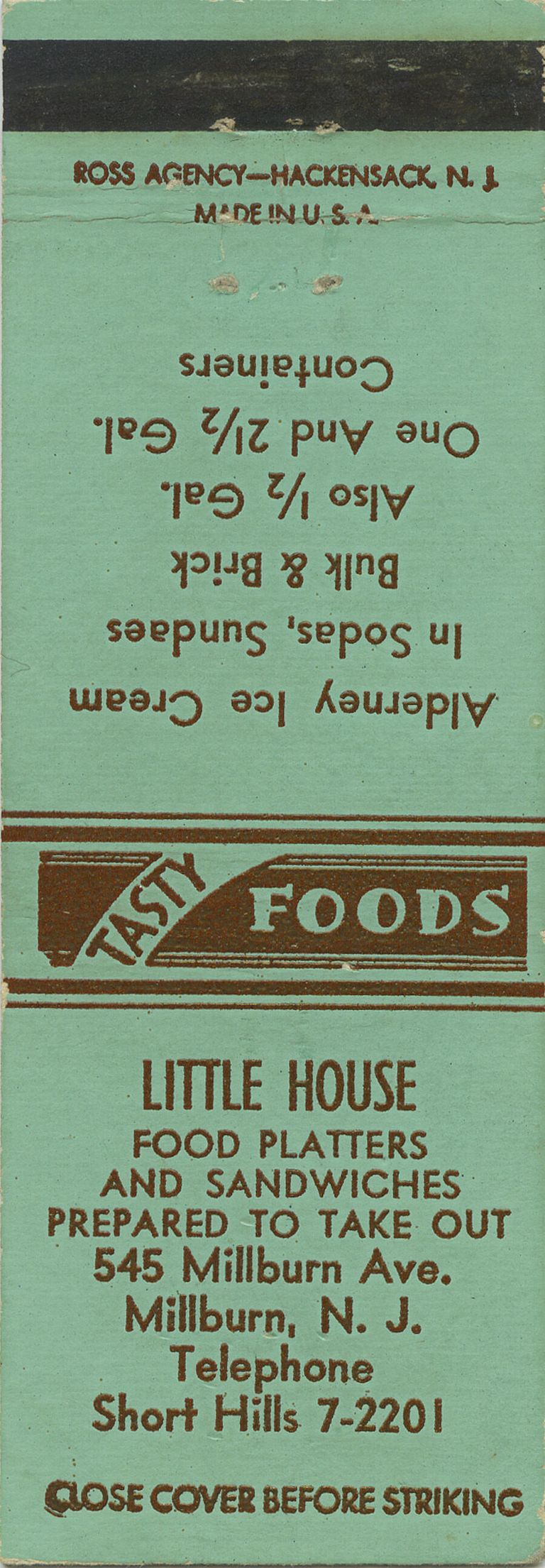          Little House Matchbook/Matchcover picture number 1
   
