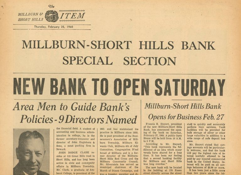          Bank: Millburn-Short Hills Bank Opening, 1960 picture number 1
   