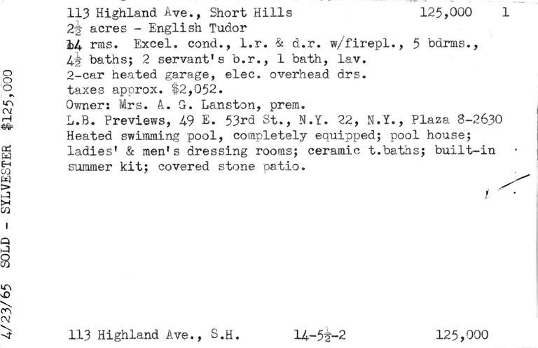          113 HIGHLAND AVENUE picture number 1
   