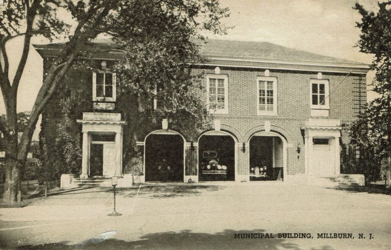          Fire Department: Millburn Fire House, Town Hall, Municipal Building, 1941 picture number 1
   