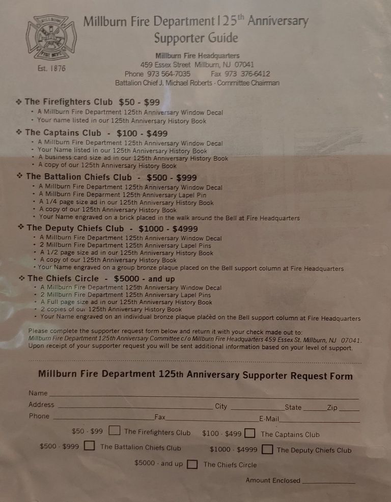          Fire Department: 125th Anniversary Supporter Guide picture number 1
   