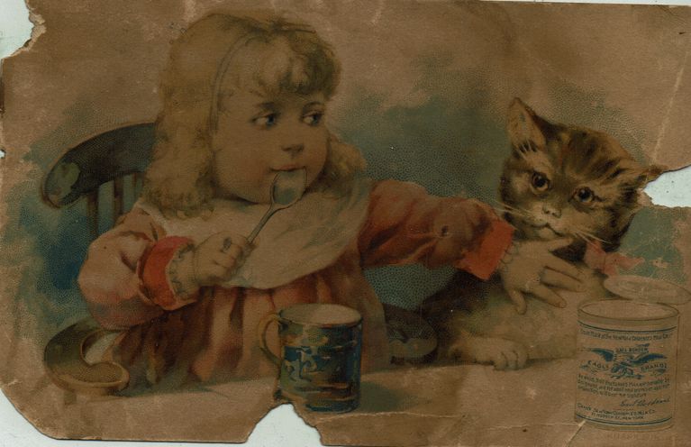          Blood Estate: Eagle Condensed Milk Advertising Card, c. 1890s picture number 1
   