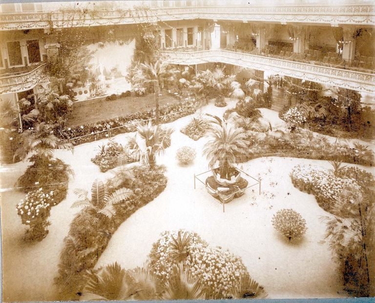          B& W Photograph of Florist Pitcher & Manda Display at the New York Flower Show-3
   